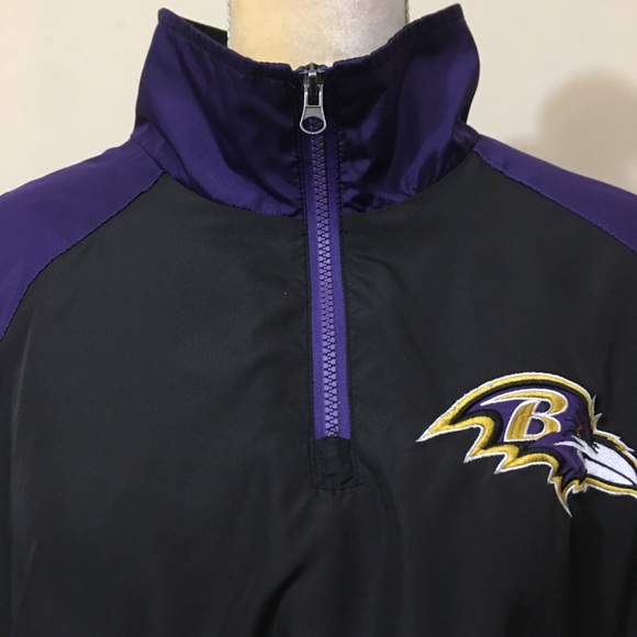 Official Baltimore Raven NFL Pullover Windbreaker Size XL - Picture 3 of 9